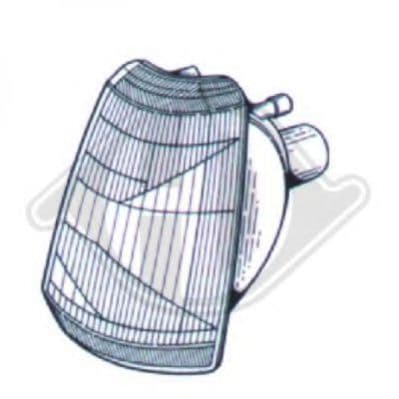 4221072 Diederichs Ліхтар покажчика повороту для Peugeot 205