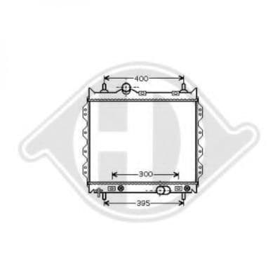 8260505 Diederichs Радіатор охолодження двигуна для Chrysler PT Cruiser