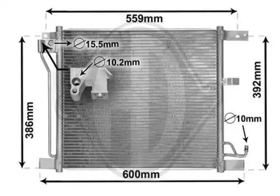 dcc1120 Diederichs Радиатор кондиционера для Nissan Juke