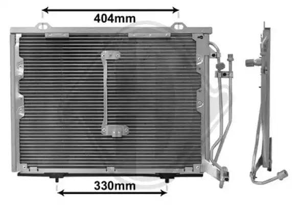 dcc1253 Diederichs Радиатор кондиционера