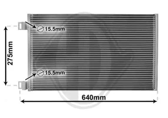 dcc1359 Diederichs Радіатор кондиціонера