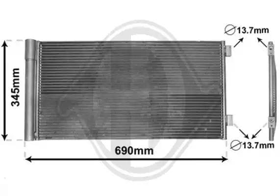 dcc1575 Diederichs Радіатор кондиціонера