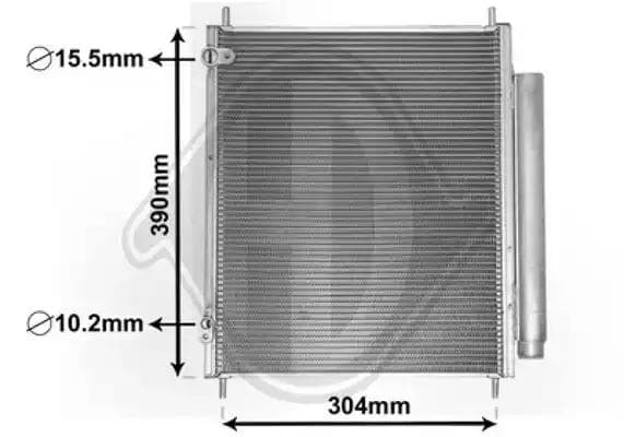 dcc1716 Diederichs Радиатор кондиционера