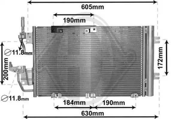 dcc1735 Diederichs Радіатор кондиціонера