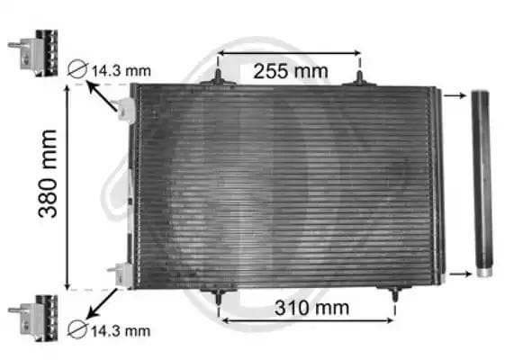 dcc1754 Diederichs Радіатор кондиціонера