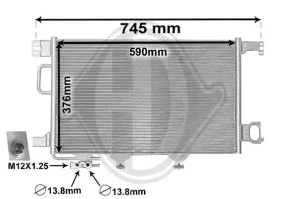 dcc1950 Diederichs Радіатор кондиціонера