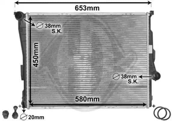 dcm1565 Diederichs Радіатор охолодження двигуна