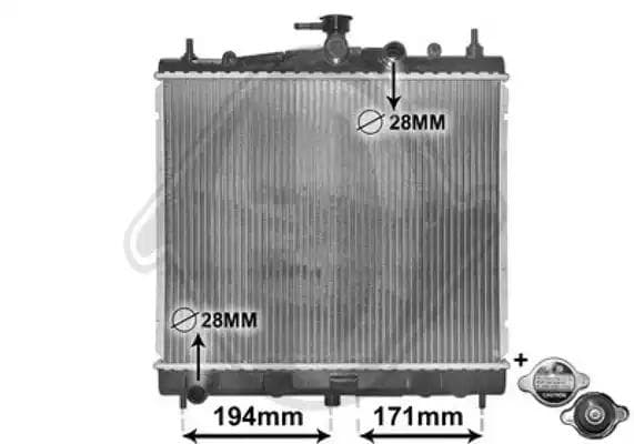 dcm1845 Diederichs Радіатор охолодження двигуна