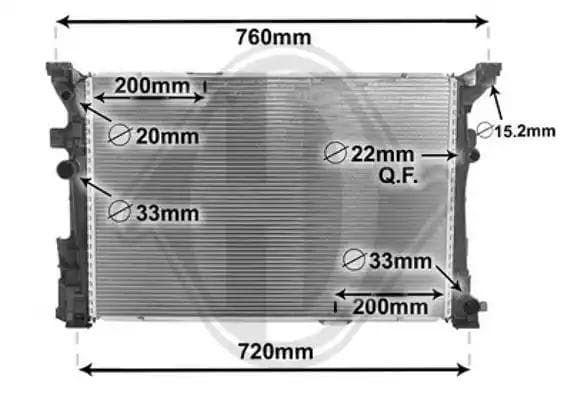 dcm2440 Diederichs Радіатор охолодження двигуна