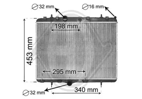 dcm2788 Diederichs Радіатор охолодження двигуна
