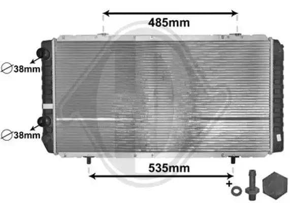 dcm2796 Diederichs Радіатор охолодження двигуна