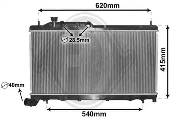 dcm3053 Diederichs Радіатор охолодження двигуна