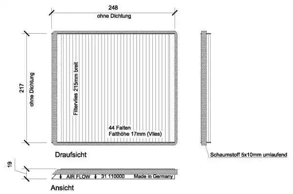 dci0031 Diederichs Фільтр салону для Renault Megane