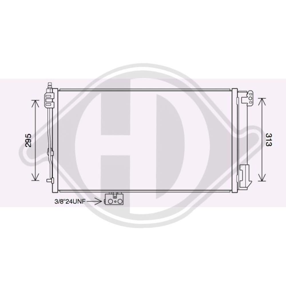 dcc2005 Diederichs Радиатор кондиционера для Mercedes SLK-Class