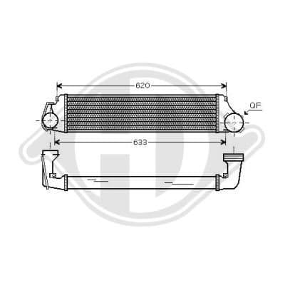 dca1056 Diederichs Інтеркулер для BMW 3 Series