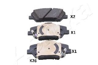 50-0K-K26 Ashika Тормозные колодки