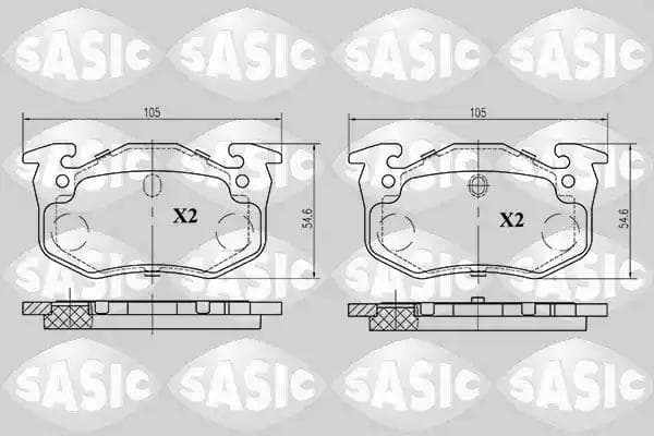 6210011 Sasic Гальмівні колодки