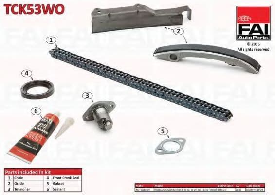 TCK53WO Fai Комплект ланцюга ГРМ