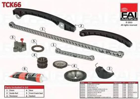 TCK66 Fai Комплект цепи ГРМ