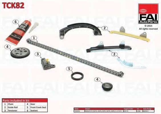 TCK82 Fai Комплект ланцюга ГРМ