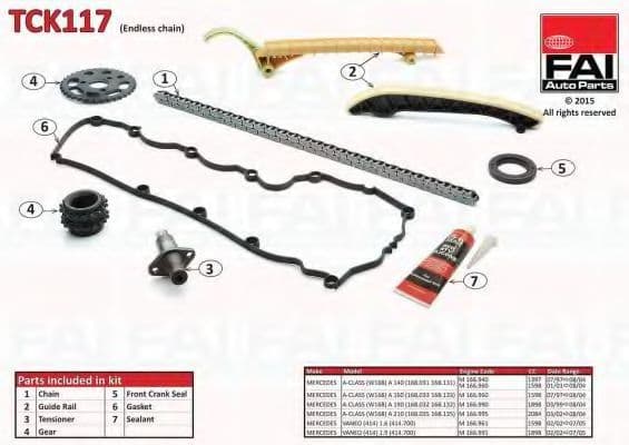 TCK117 Fai Комплект ланцюга ГРМ