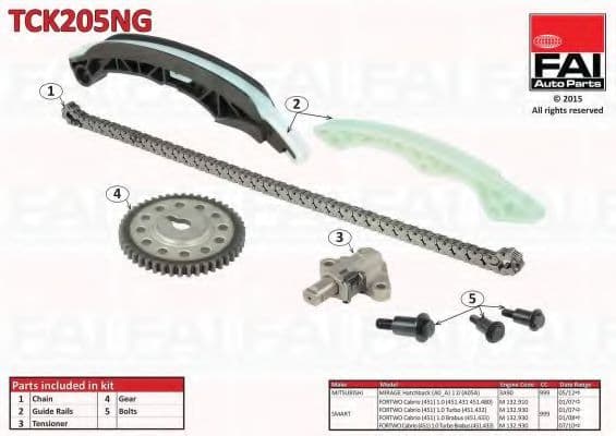 TCK205NG Fai Комплект ланцюга ГРМ
