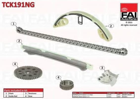 TCK191NG Fai Комплект ланцюга ГРМ