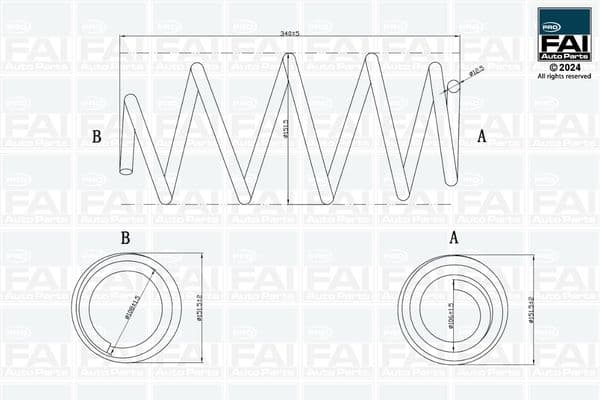 fpcs181 Fai Пружина підвіски для Citroen DS3