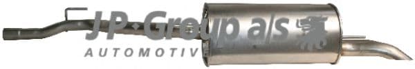 1120607200 JP Group Глушитель выхлопных газов конечный для Volkswagen Transporter