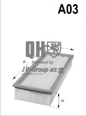 1318604509 JP Group Повітряний фільтр для Mercedes C-Class