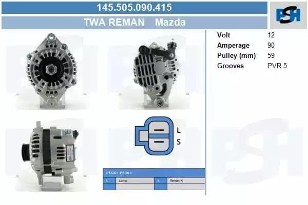 145505090415 CV PSH Генератор