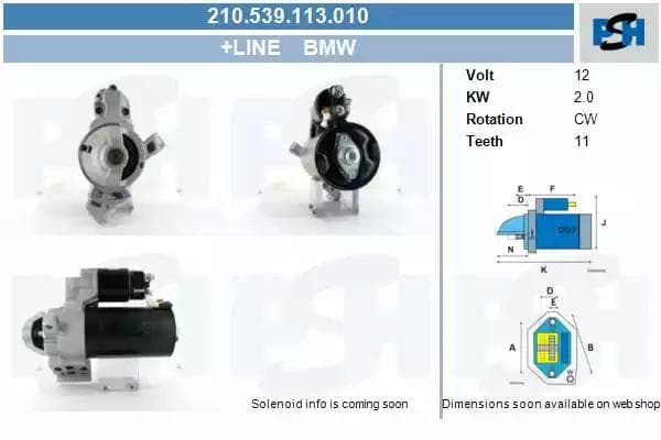210539113010 CV PSH Стартер