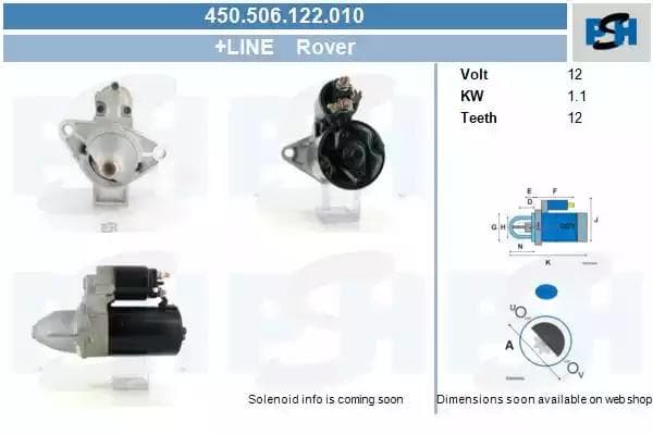 450506122010 CV PSH Стартер