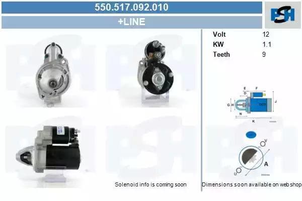 550517092010 CV PSH Стартер