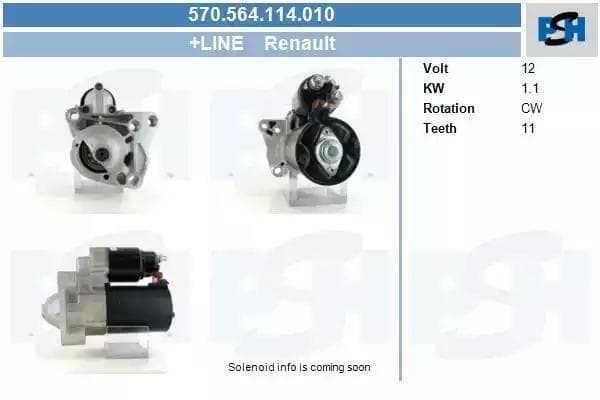 570564114010 CV PSH Стартер