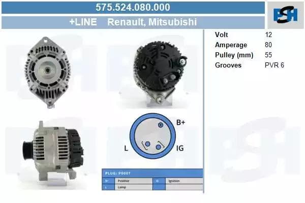 575524080000 CV PSH Генератор