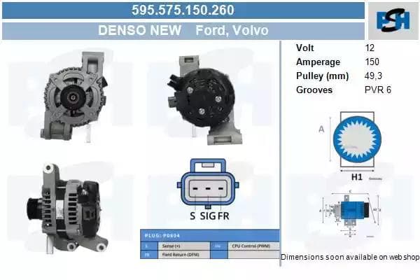 595575150260 CV PSH Генератор