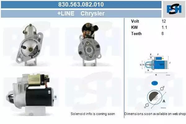 830563082010 CV PSH Стартер