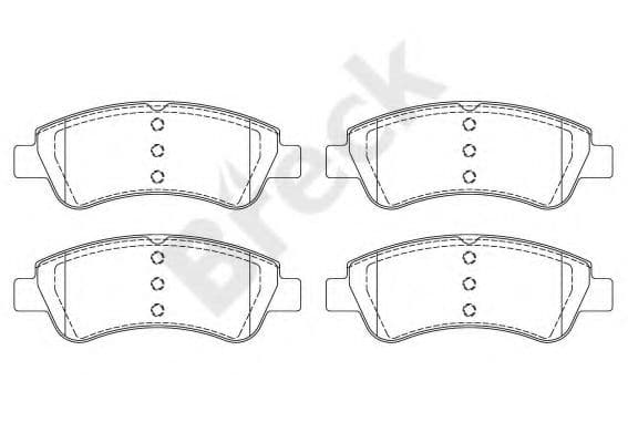 23599 00 701 00 Breck Тормозные колодки