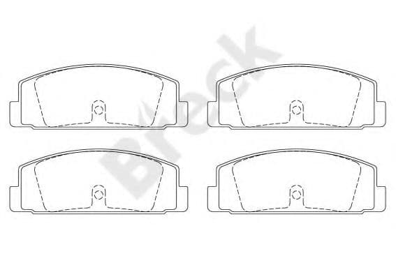 24045 00 704 00 Breck Гальмівні колодки