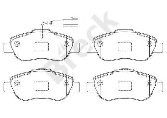 24072 00 702 10 Breck Тормозные колодки