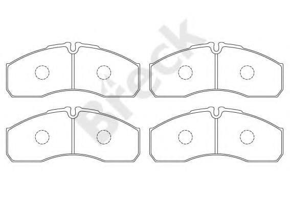 29160 00 703 00 Breck Гальмівні колодки