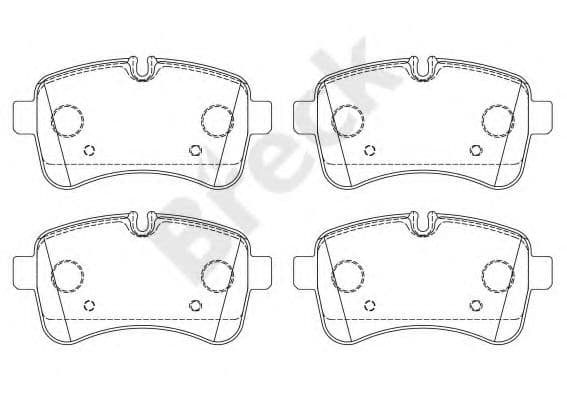 29232 00 703 00 Breck Тормозные колодки