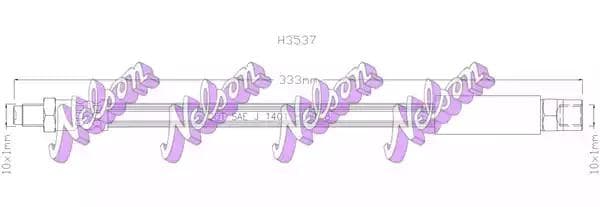 h3537 KAWE Гальмівний шланг