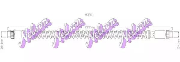 h3911 KAWE Гальмівний шланг