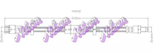 h3932 KAWE Гальмівний шланг
