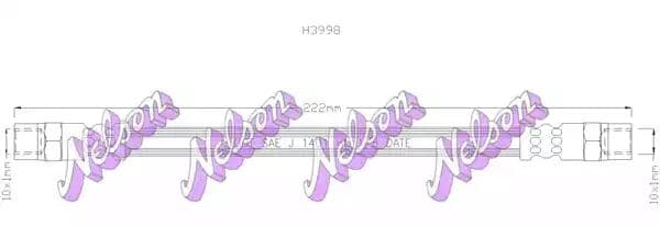 h3998 KAWE Тормозной шланг