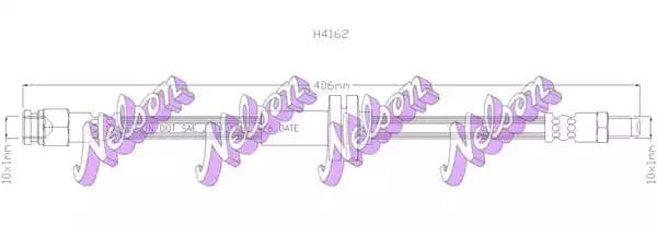 h4162 KAWE Тормозной шланг