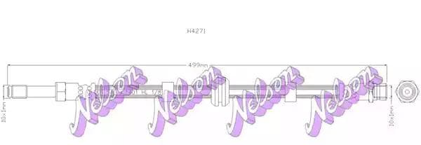 h4271 KAWE Тормозной шланг