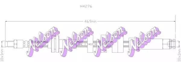 h4276 KAWE Гальмівний шланг